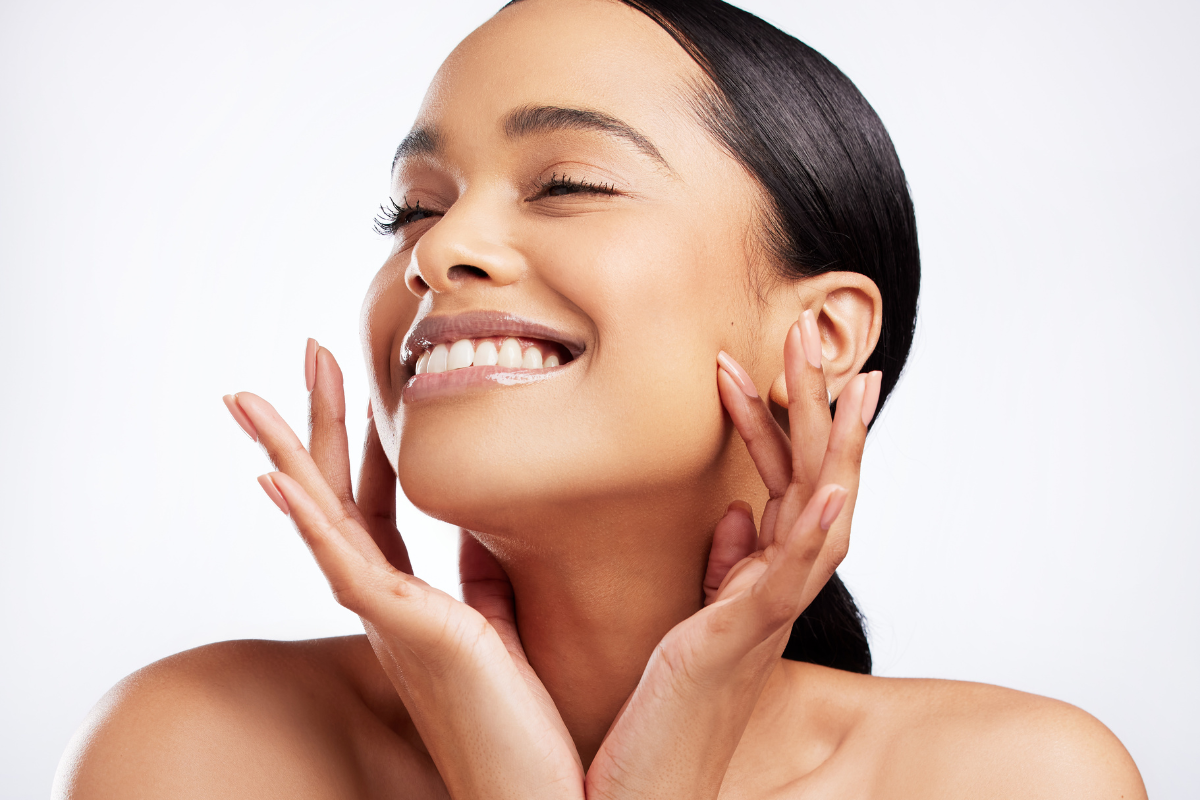 Slät hud och jämn hudton med lyster glowing skin collagen kollagen celloptimum