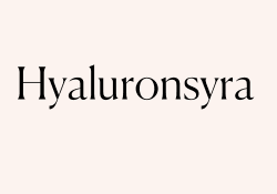 Hyaluronsyra