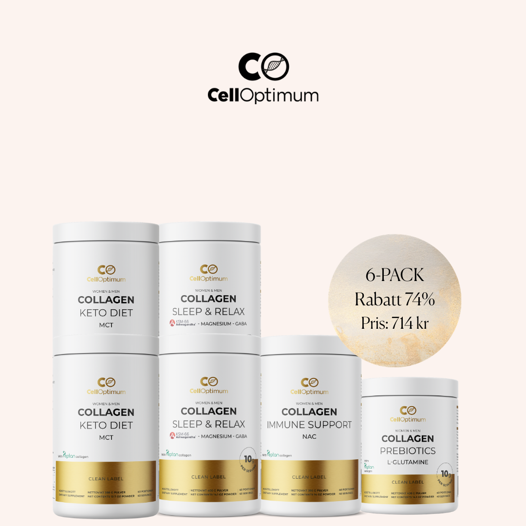 6-pack kollagen (240 portioner)