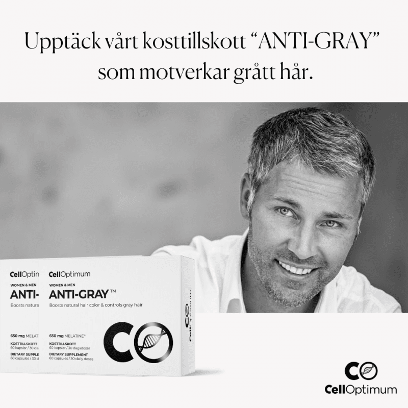 ANTI-GRAY™ kapslar med melanin