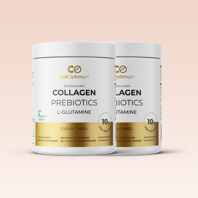 COLLAGEN PREBIOTICS – Kollagen & Prebiotika för Tarmhälsa | Celloptimum